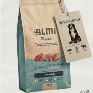 Almi Maxi Adult מזון יבש לכלבים בוגרים מגזע גדול 71% בשר מהחי
