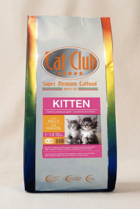 CAT CLUB KITTEN 12kg מזון לגורי חתולים בטעם עוף