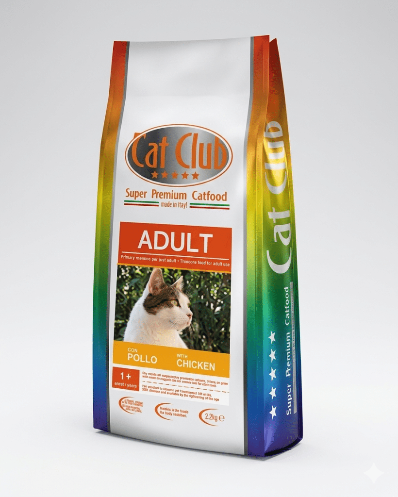 CAT CLUB ADULT CHICKEN 12kg מזון לחתולים בטעם עוף