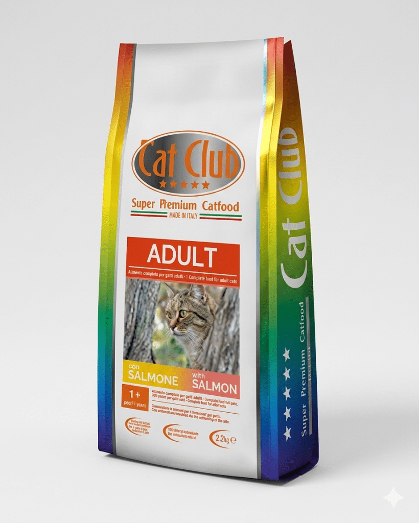 CAT CLUB ADULT SALMON 12kg מזון לחתולים בטעם סלמון