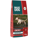 MAXI DOG ENERGY - מזון לכלבי ספורט/אימון/עבודה 18 ק"ג חלבון 30%