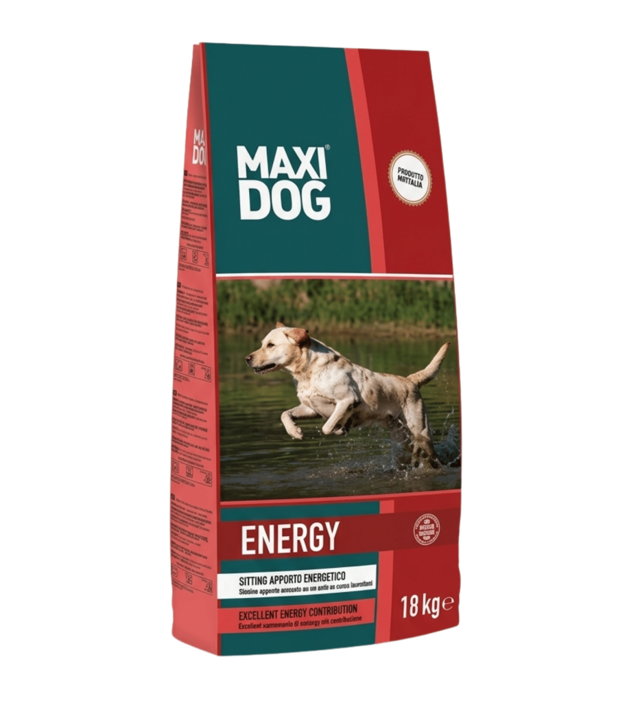 MAXI DOG ENERGY - מזון לכלבי ספורט/אימון/עבודה 18 ק"ג חלבון 30%